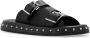 Alexander mcqueen Leren Slides Black Dames - Thumbnail 4