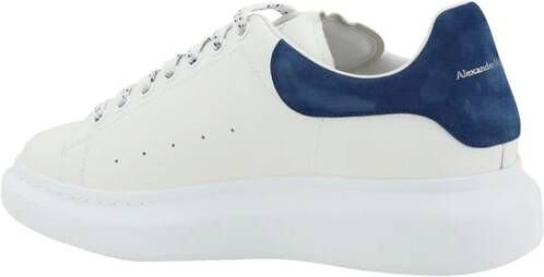 alexander mcqueen Leren Sneakers met Plateauzool White Heren