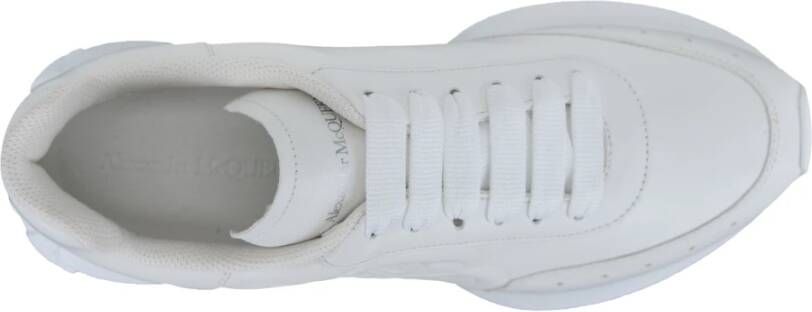 alexander mcqueen Leren Vetersneakers White Heren