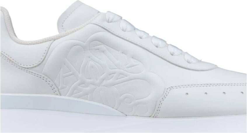 alexander mcqueen Leren Vetersneakers White Heren