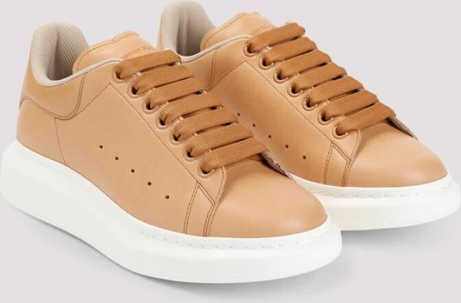 alexander mcqueen Luxe Leren Veterschoenen Brown Heren