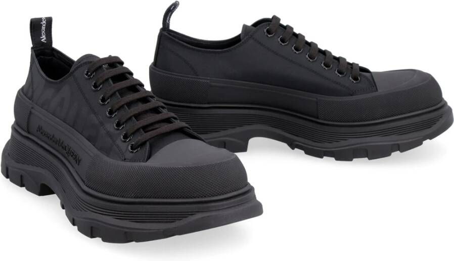 alexander mcqueen Matte Rubber Neus Sneakers Black Heren