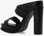 Alexander mcqueen Zwarte leren platformmuiltjes Zwart Dames - Thumbnail 5