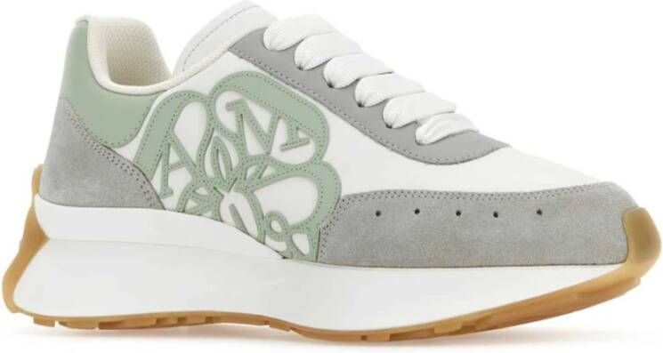 alexander mcqueen Multicolor Leren en Suède Sprint Runner Sneakers Meerkleurig Dames