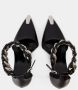 Alexander mcqueen Noir Zwart Zilver Punk Pumps Zwart Dames - Thumbnail 4