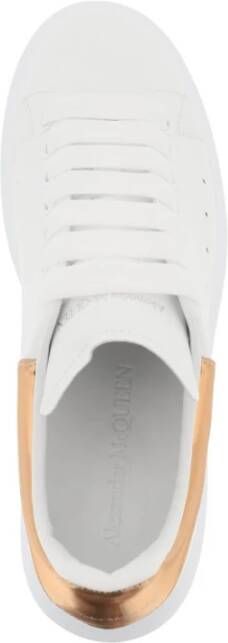 alexander mcqueen Oversize Leren Sneakers met Rubberen Zool White Dames