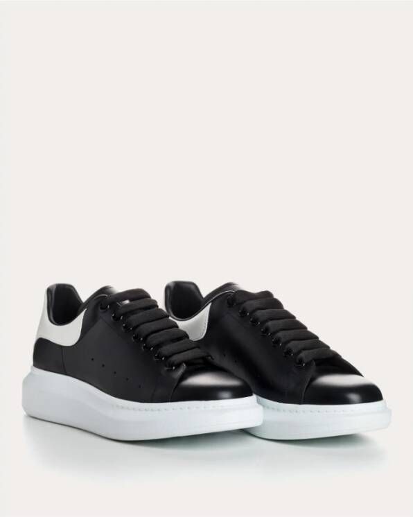 alexander mcqueen Oversize Veterschoenen van Leer Black Heren