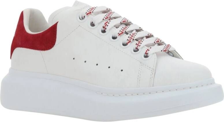 alexander mcqueen Oversized Leren Sneakers Vrouwen Italië White Dames