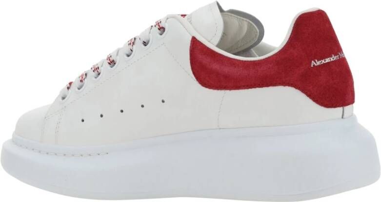 alexander mcqueen Oversized Leren Sneakers Vrouwen Italië White Dames