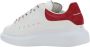 Alexander mcqueen Witte lage sneakers met fuchsia suède hiel White Dames - Thumbnail 3