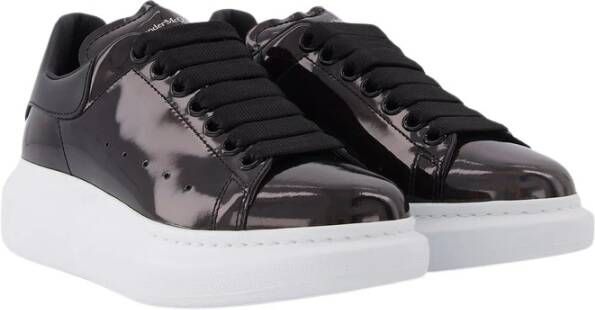 alexander mcqueen Oversize Leren Sneakers voor Sport Zwart Dames