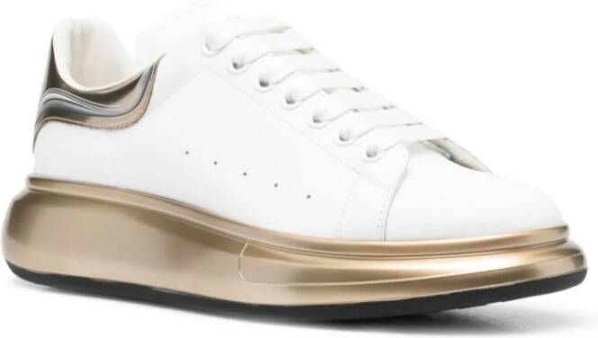 alexander mcqueen Oversized Sneakers met Geperforeerd Detail White Heren