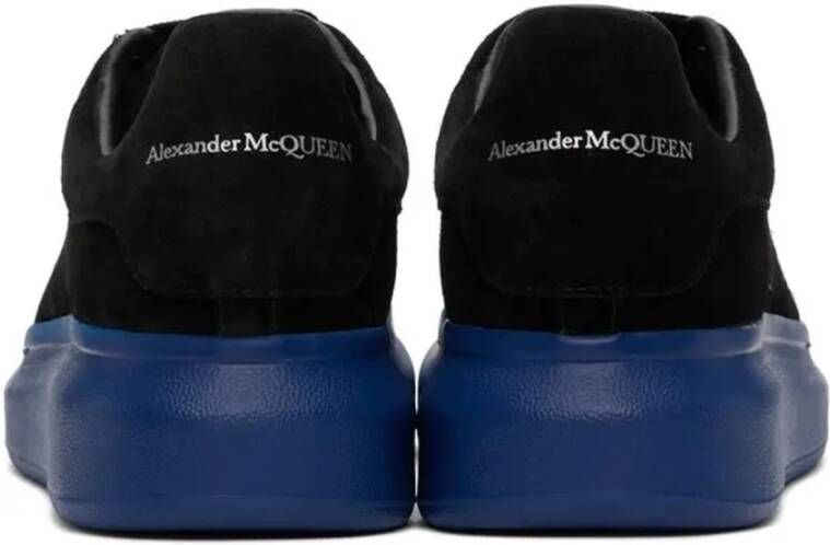 alexander mcqueen Suede Geperforeerde Sneakers Black Heren