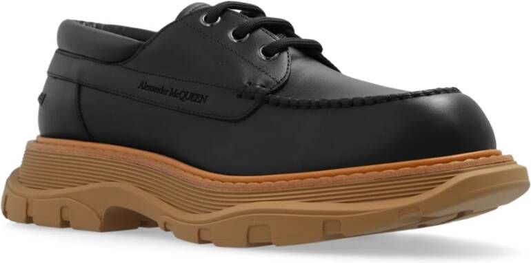 alexander mcqueen Plateauschoenen met vetersluiting Black Heren