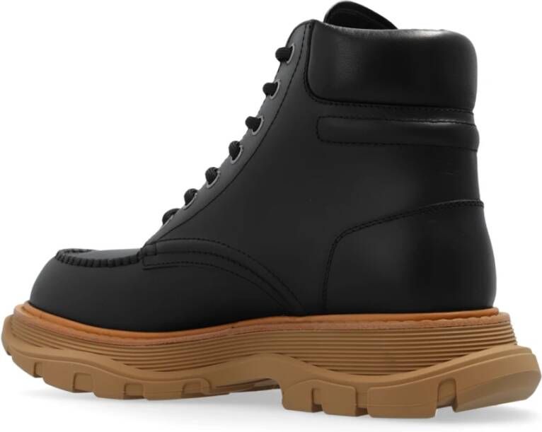 alexander mcqueen Plateauschoenen met vetersluiting Black Heren