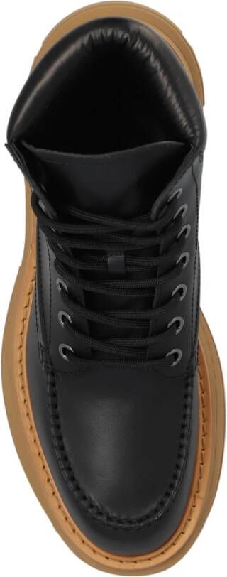 alexander mcqueen Plateauschoenen met vetersluiting Black Heren