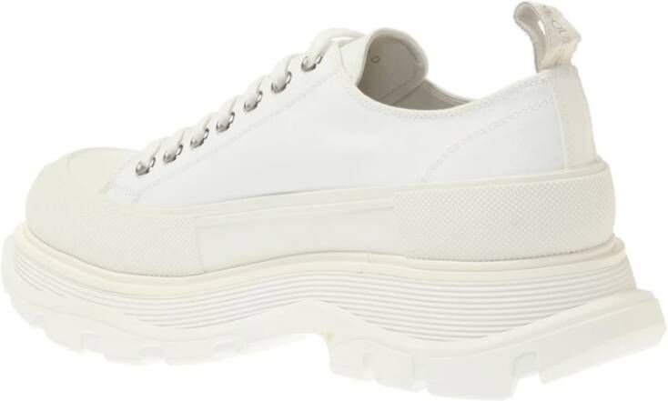 alexander mcqueen Platform sneakers met logo Wit Dames