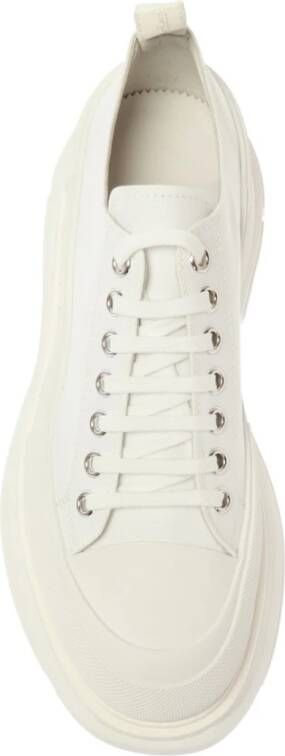 alexander mcqueen Platform sneakers met logo Wit Dames