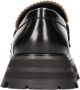 Alexander mcqueen Zwarte glanzende leren loafers met tankzool Black Dames - Thumbnail 8