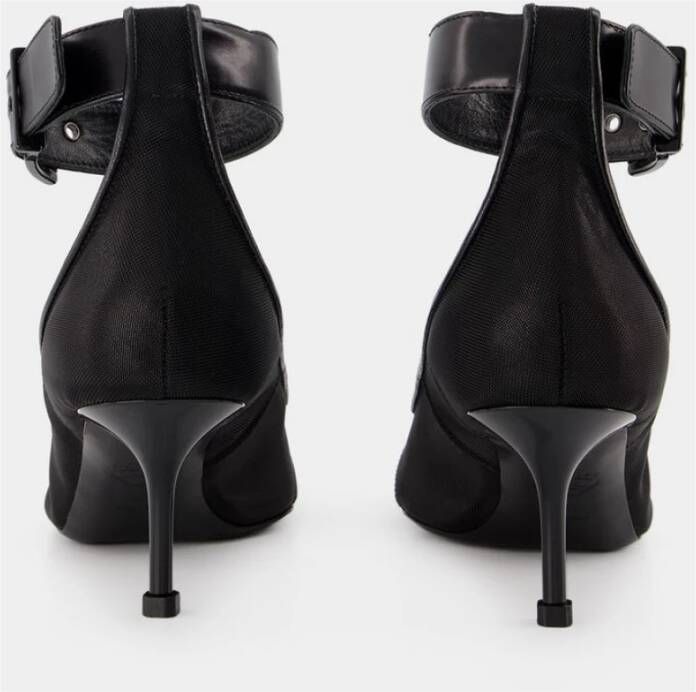 alexander mcqueen Zwarte Leren Pumps OIR Stijl Zwart Dames