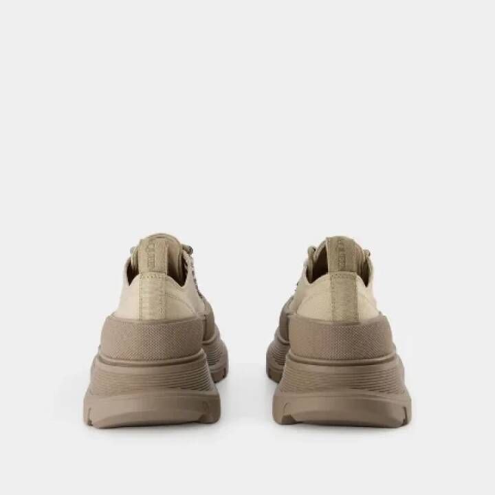 Alexander McQueen Pre-owned Cotton sneakers Beige Heren