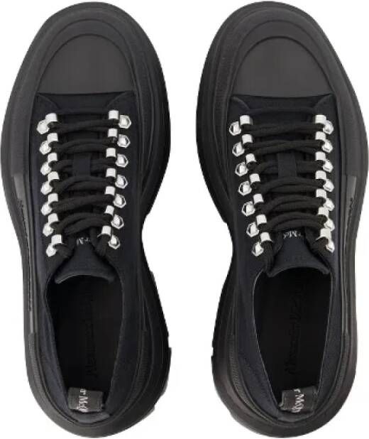 Alexander McQueen Pre-owned Cotton sneakers Black Heren