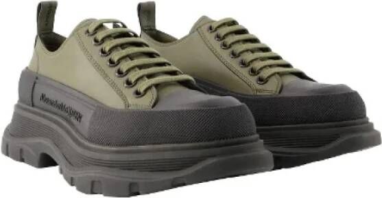 Alexander McQueen Pre-owned Cotton sneakers Green Heren