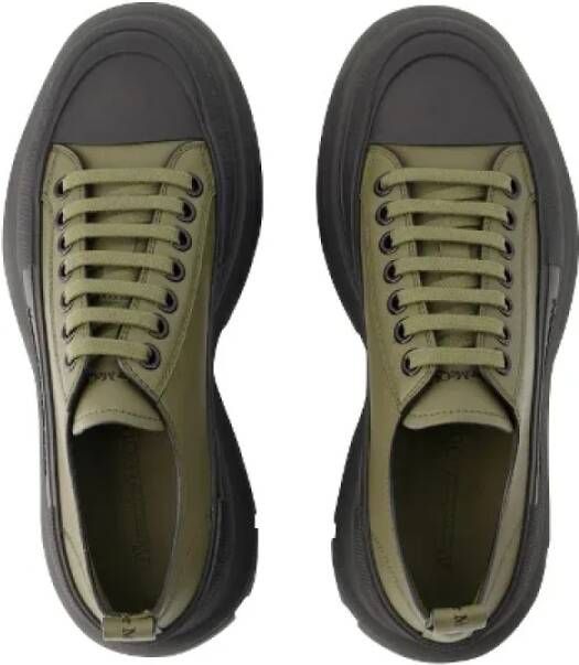 Alexander McQueen Pre-owned Cotton sneakers Green Heren