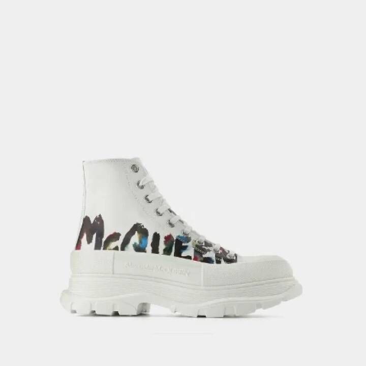 Alexander McQueen Pre-owned Cotton sneakers White Heren