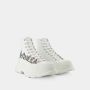 Alexander McQueen Pre-owned Cotton sneakers White Heren - Thumbnail 3