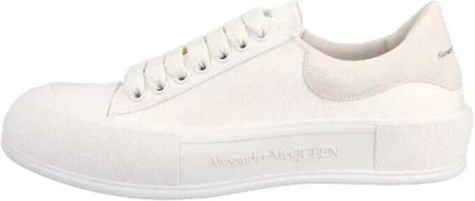 Alexander McQueen Pre-owned Cotton sneakers White Heren