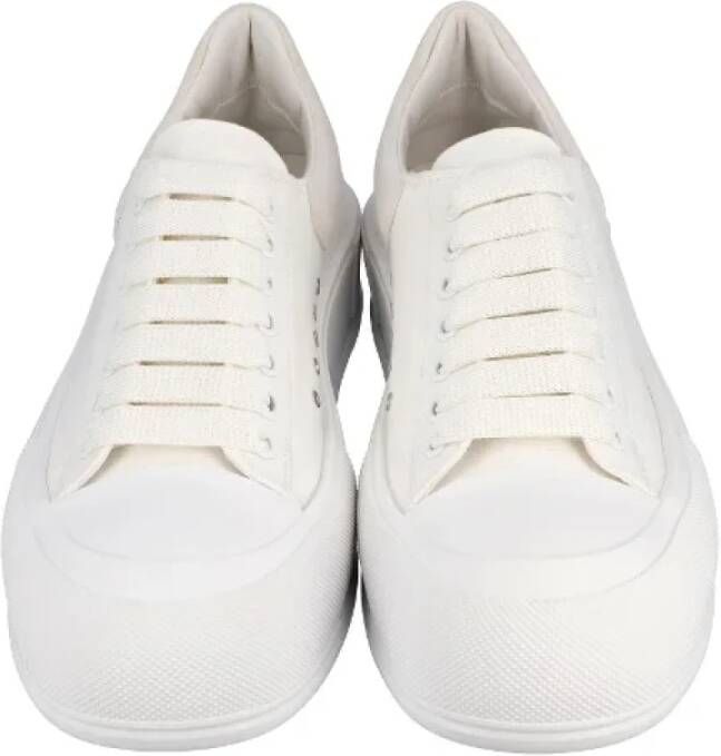 Alexander McQueen Pre-owned Cotton sneakers White Heren