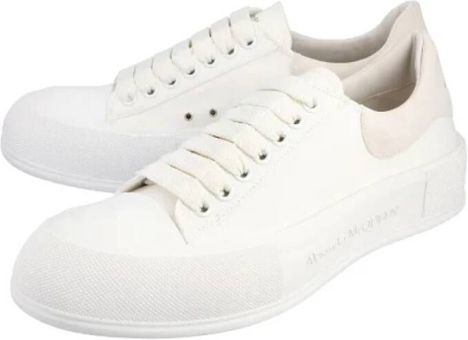 Alexander McQueen Pre-owned Cotton sneakers White Heren