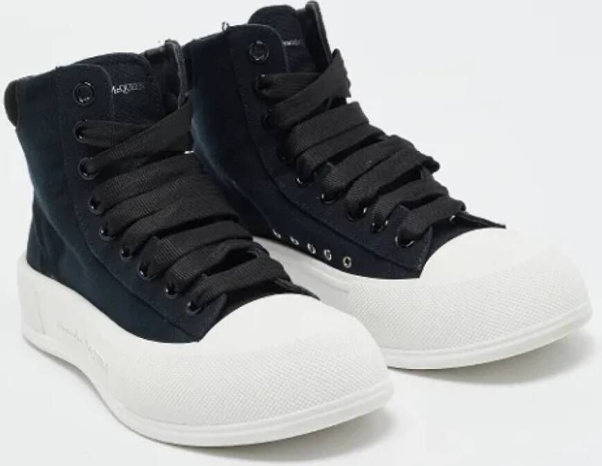 Alexander McQueen Pre-owned Denim sneakers Blue Dames