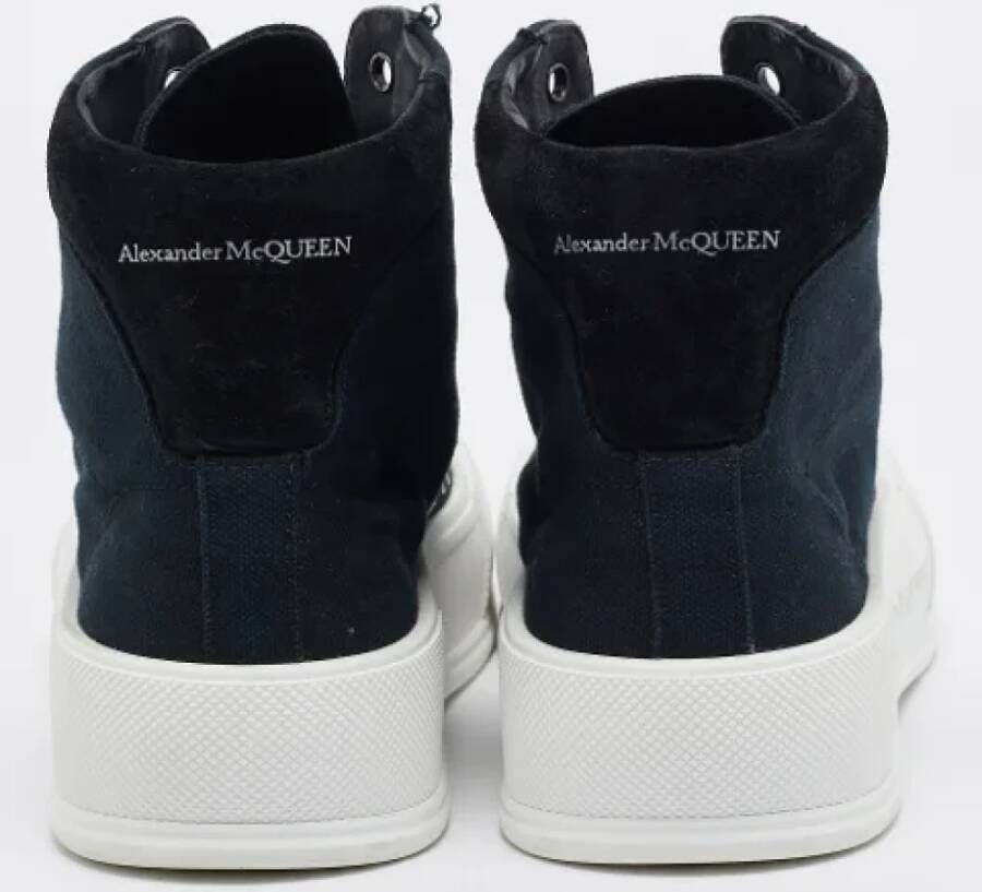 Alexander McQueen Pre-owned Denim sneakers Blue Dames