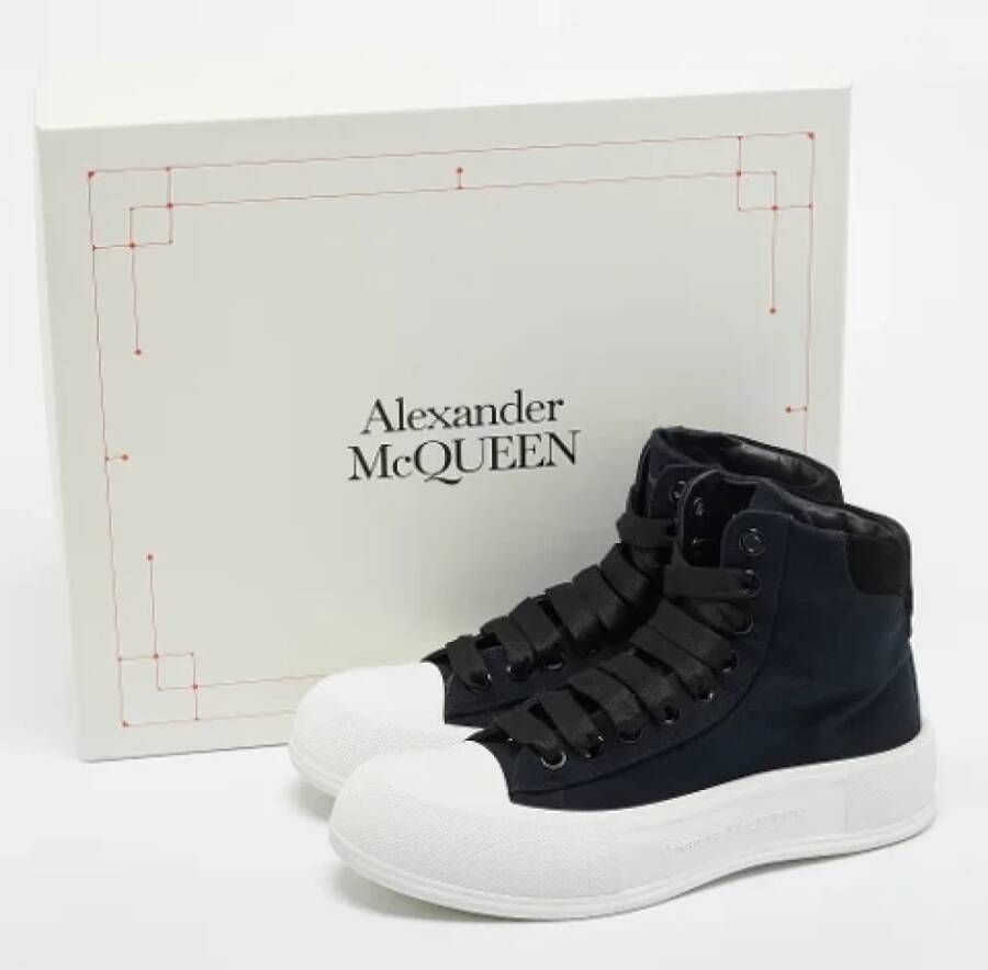 Alexander McQueen Pre-owned Denim sneakers Blue Dames