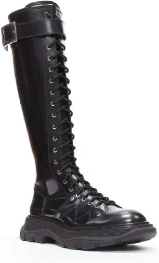 Alexander McQueen Pre-owned Leather boots Black Dames