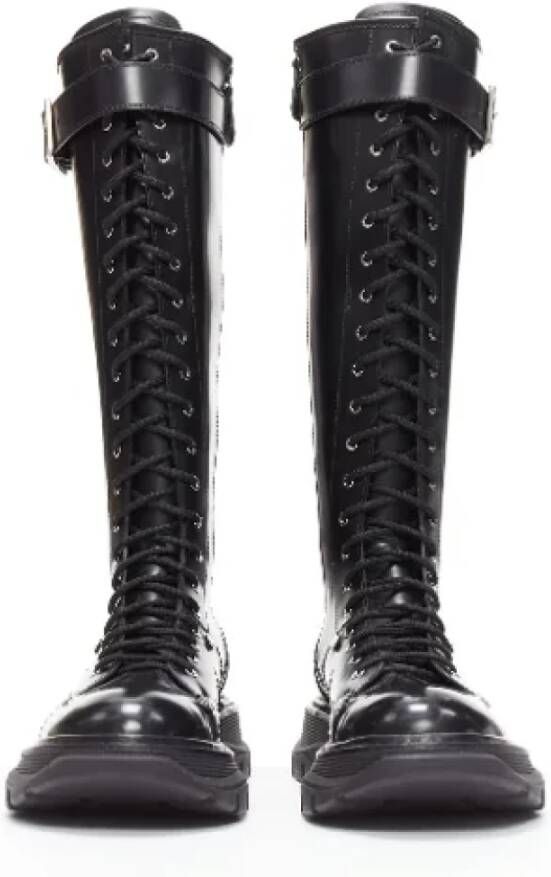 Alexander McQueen Pre-owned Leather boots Black Dames