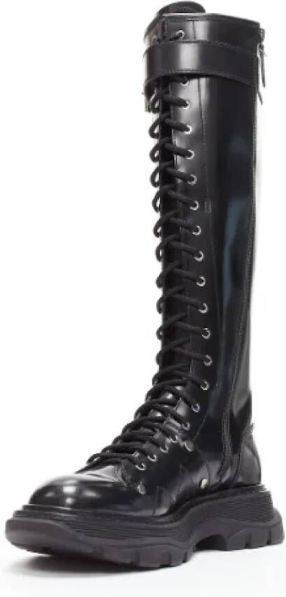 Alexander McQueen Pre-owned Leather boots Black Dames