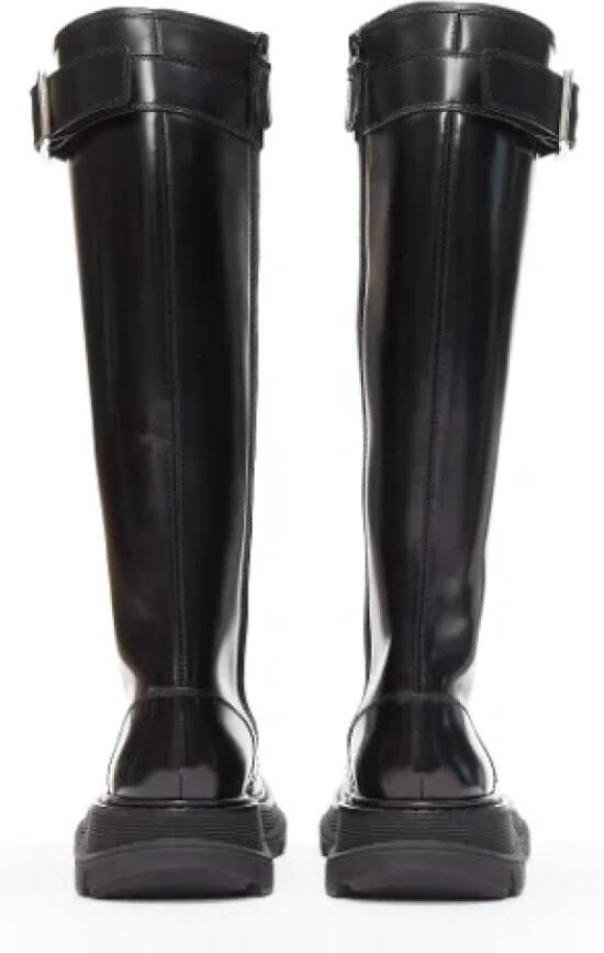 Alexander McQueen Pre-owned Leather boots Black Dames