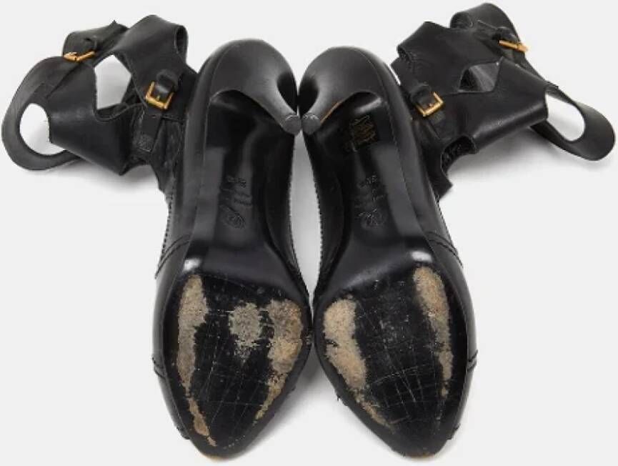 Alexander McQueen Pre-owned Leather boots Black Dames