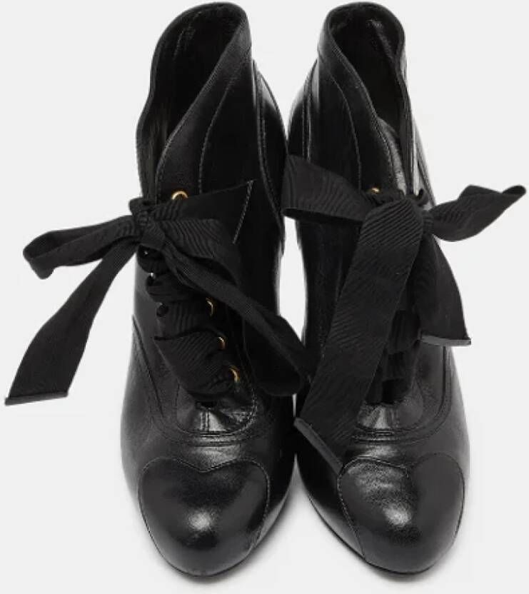 Alexander McQueen Pre-owned Leather boots Black Dames