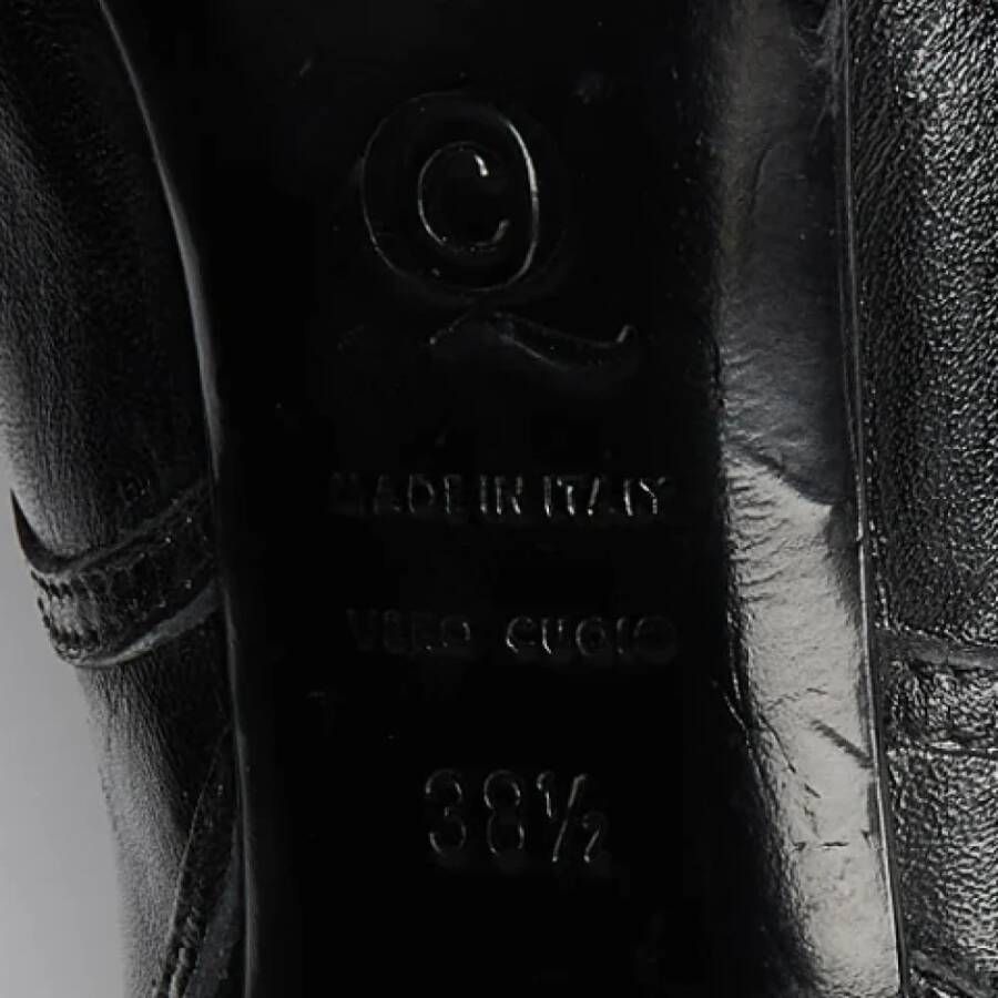 Alexander McQueen Pre-owned Leather boots Black Dames