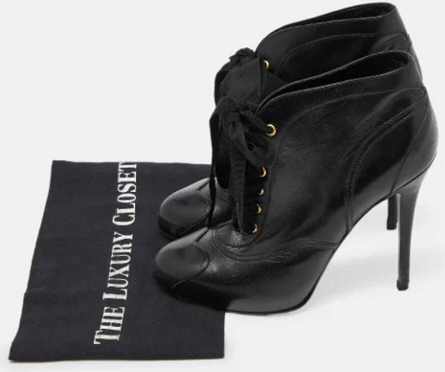 Alexander McQueen Pre-owned Leather boots Black Dames