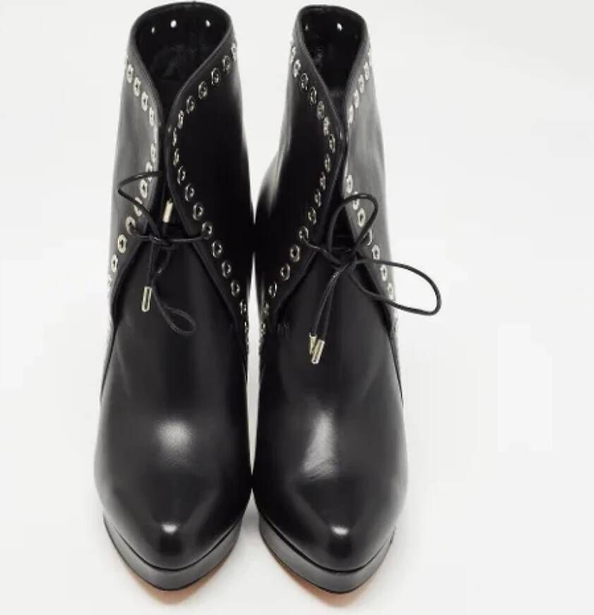 Alexander McQueen Pre-owned Leather boots Black Dames