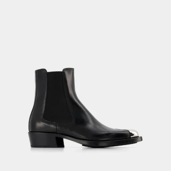 Alexander McQueen Pre-owned Leather boots Black Dames