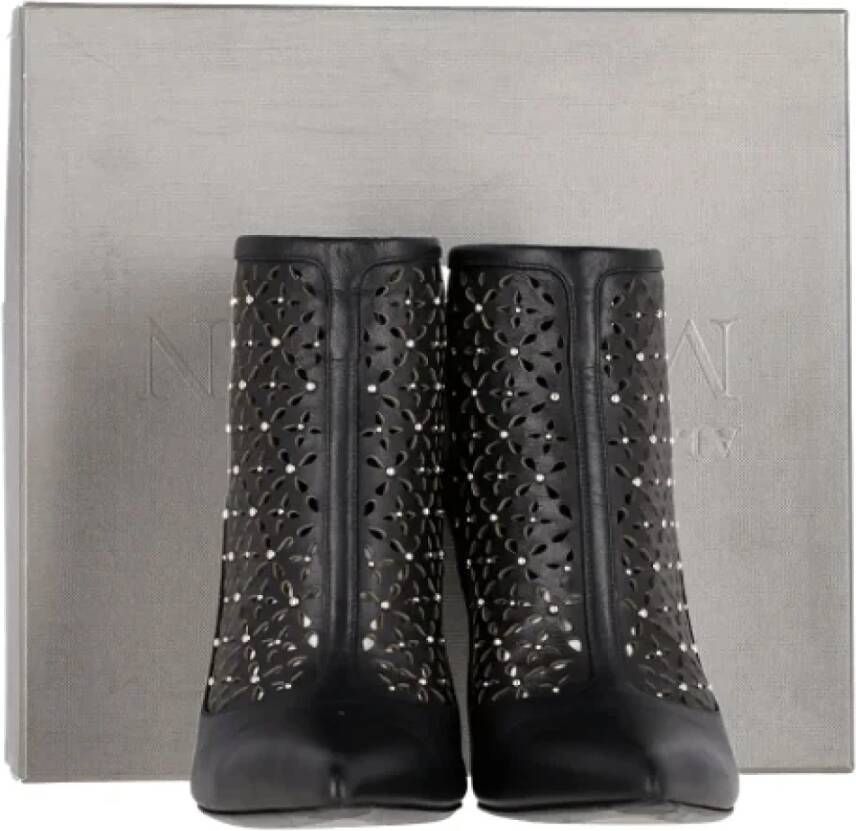 Alexander McQueen Pre-owned Leather boots Black Dames