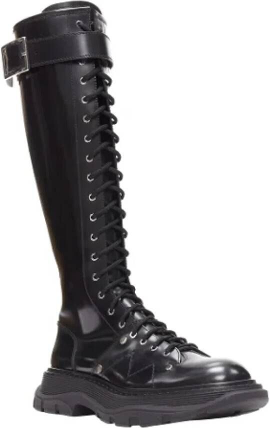 Alexander McQueen Pre-owned Leather boots Black Dames