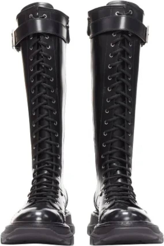 Alexander McQueen Pre-owned Leather boots Black Dames