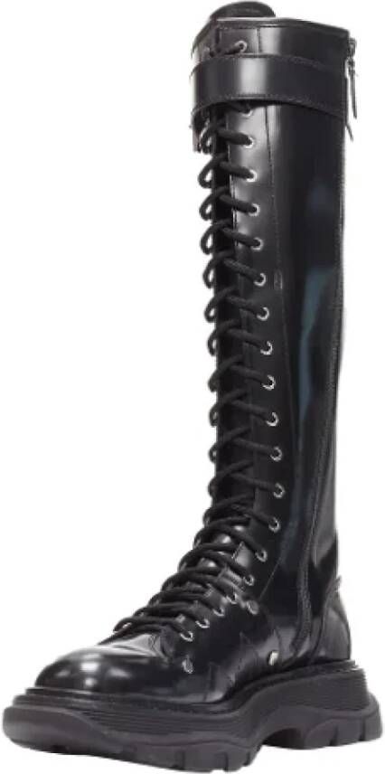 Alexander McQueen Pre-owned Leather boots Black Dames